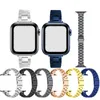 Correia de metal de aço inoxidável para Apple Watch SE 6 5 4 Watchband Iwatch 38mm 40mm 42mm 44mm pulseira pulseira pulseira pulseira