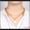 Necklaces & Pendants Drop Delivery 2021 Exquisite Forever Love Heart Pendant Necklace For Women Gold Sier Color Wedding Jewelry U8Baj