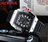 Mens Womens Digital Number Sport Orologio da polso Movimento al quarzo Orologio da uomo Orologio da polso Cinturino in gomma siliconica President Day Date Svizzera orologi annuali di fascia alta