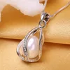 Dangle Chandelier 925 Sterling Silver Jewelry Natural Pearl Pendant Women039s Cage Earrings2452989