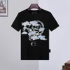 Phillip Plain Herr designer T-shirt Geometriskt mönster Sommar Casual T-shirt Mode Ins Style Topp Streetwear Lös hög kvalitet Sport Hip-hop