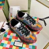 Rhyton obuwie tata Sneaker Paris Fashion Designer mężczyźni i kobiety buty na platformie sportowe truskawkowe fale usta tygrys Web Print 35-45 KMJJJ0001