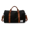 Bolsas de lona con bordado personalizado, bolsa de gimnasio Unisex a la moda, equipaje deportivo de ocio, bandolera de hombro portátil, bolsa de viaje