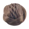 Klips Kleń syntetyczny w Chignons 50g Symulowanie Human Hair Extension Updo Bułeczki Dla Kobiet Fryzury Narzędzia DH106
