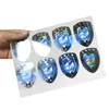 Customized Irregular Printing Laser Silver Holographic Label Sticker Glossy 3D Anti-counterfeit Security Labels