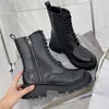 Boots 2021 Autumn And Winter Lace Up British Short Trendy Cool Locomotive Big Toe Thick-soled