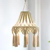 Lamp Covers & Shades Hand-Woven Lampshade Chandelier Decoration Bohemian Style Tapestry Living Dining Room Decorative Lamps