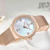 NaviForce Senhoras Assista Top Marca de Luxo Quartz relógios de Pulso de Rosa À Prova D 'Água Rose Gold Watches Relogio Feminino Montre Femme 210517