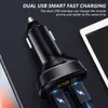 Car Fm Transmitter Wireless Bluetooth Receiving LCD MP3 Player Kit QC 3.0 Fast Charging Hands Free USB Charger Dropshipping