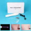 Portable High Frequency Skin Care Acne Violet Ray Facial With 4 Wand Electrodes Tongue Tube Freckle Elimination