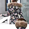 Skiing Jackets 2021 Hooded Fur Winter Women Jumpsuit Cotton One Piece Female Snow Suits Outdoor Sport Woman Ski Overall Windproof Clothes