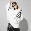 Spring Batwing Sleeve Loose T-shirts Design Korean Fashion Letter Print O-neck Tee Shirt Streetwear Mujer Camisetas 13A194 210525