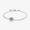 Gioielleria raffinata Autentico 925 Sterling Silver Bead Fit Pandora Charm Bracciali Cuore Albero genealogico Catena Catena di sicurezza Ciondolo perline fai da te