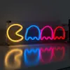 Pac Man Custom Neon Sign Hands Light LED -skylt för väggdekor LAMP3070