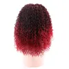 Peruca de renda sintética curly Parte média 16 polegadas 180g coloras omber ladies perucas de cabelo natural cabelos de cabelos naturais wigsfactory direto