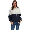 100% Cotton Fashion Casual Spring Autumn Winter Women Hoodie Patchwork Thick Ladies Sweatshirt Pullover Plus size M30119 210526