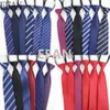 Mode Zipper Men's Tie Classic Solid Flower Floral 8cm Jacquard Slips Tillbehör Daglig Wear Cravat Wedding Party Gift