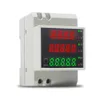 Din Rail Dual Display LED Ammeter Voltmeter AC 80-300V 0-100.0AVoltage Current Power Factor Power Time Energy