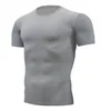 Heren T-shirts Quick Dry Running Compressie T-shirt Ademend Pak Fitness Strakke sportkleding Rijden korte mouw shirt training