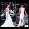 Runway Dresses Womens Clothing Apparel Drop Delivery 2021 Elegant Emma Watson Halter Evening Dress Long Chiffon Formal Holiday Wear Party Gow