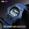 Digitale Herrenuhren SKMEI Sport FitnElectronic Chronograph Uhr LED Wasserdichte männliche Armbanduhr mit Box Relogio Masculino 230O
