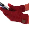 Fingerless Gloves Colorful Touch Screen Winter Knitted For Women Men Fashion Stretch Woolen Knit Warm Full Finger Mittens