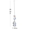 Objets décoratifs Figurines 1 pièces K9 cristal attrape-soleil suspendu métal pendentif maison jardin décor lumière attraper décoration en Stock