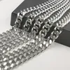 5 meter veel in bulk 10 mm zwaar zilver roestvrij staal Cubaanse kinketting sieraden bevindingen DIY markering heren