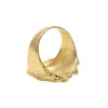 Anello in oro da uomo con gioielli in oro retrò capo indiano punk vintage esagerato in lega di metallo Anelli7992130