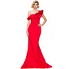 Beautiful Boat Neck Evening Dresses Party Dress Women Weddings Gowns Long Vestidos Elegantes Candy Color New Style Prom Dresses