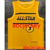 3# Paul 2021 All Star Yellow Basketball Jersey Emelte