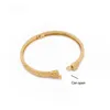 Bracciale 24K Bracciale color oro etiope per donna Bijoux Femme Africano Medio Oriente Dubai Gioielli per feste di nozze di Halloween