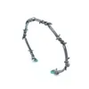 Fio macho braceletbangle farpado twist espinhos geométricos criativos homens punhos pulseras bijoux jóias pulseira