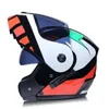 Casques de moto 2021 Dernier casque de sécurité modulaire Flip DOT approuvé Up Abs Full Face