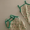 Sommar Baby Boys Girls Rompers Kläder Bodysuiter Härliga Stjärnor Vest Infant Bodysuit 210429