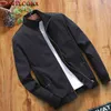 Mantlconx New Autumn Winter Cotton Jacket Mäns Casual Wear Jacket Stand Collar Zipper Jacket Coats Male OuterWear Brand Coats P0804