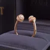 Seria posiadania Pierścień Piage Aaaaa Rose Extrace 18k Gold Sterling Srebrny Srebrny luksusowy biżuteria Rotatable Wedding Mrand Projektant 3831232