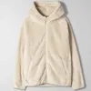 Winter Zipper Coat Kvinnor Höst Solid Hooded Teddy Faux Fur Långärmad Casual Pocket Fleece Jacket Outwear 210508
