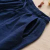 Johnature Summer Bomull Linne Kvinnor Solid Färg Elastisk Midja All-Match Ankellängd Byxor Enkel Fritid Fashion Pants 210521