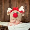 chapéus recém-nascidos do crochet do natal