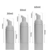 30ml 50ml 60 mlプラスチック石鹸ディスペンサーボトル透明な白い泡ポンプのムーズ携帯用手の消毒剤液体ローションの泡立てボトル旅行の払い戻し可能な瞬間