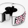 100% 925 Sterling Zilver Roze Pave Clip Charms Fit Originele Europese Charme Armband Mode Bruiloft Engagement Sieraden Accessoires Voor Vrouwen