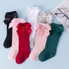 Melario Baby Girls Socks New Fashion Autumn Winter Toddler Bowtie Socks Kids Casual Baby Clothing Infant Accessories 210412