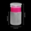 Depolama Şişeleri Kavanozlar 60ml Yeniden Kullanılabilir Boş Plastik Tırnak Art Cilası Alkol Sıvı Pres Pompalama Dağıtıcı Şişe Temizleyici Taşınabilir
