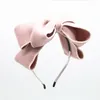 Winter style child women's vintage solid Irregular butterfly headbands female hand made Cashmere hair accessories-6