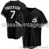 Tim Anderson #7 Black Baseball Jersey XS-6xl zszyty mężczyźni Kobiet Młodzieżowy Baseball Jersey