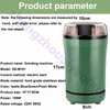 Hushållslitet Kaffe Torka Mat Grann Maskin Maskin Grain Mill Crusher Electric Automatic Pepper Salt Mill Spice Grinder