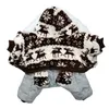 Dog Apparel Winter Pets Clothes Cozy Snowflake Soft Jacket Cat Costume Teddy Hoodies Coat Pet Clothing