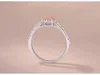 925 anello di zaffiro diamantato giallo in argento sterling in argento/rosa adorabile dono della principessa romantica Nickles Donne