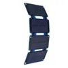 18W USB ETFEサン電源折り畳み式太陽電池パネル屋外キャンプパワーバンクチャージャー - ブルー